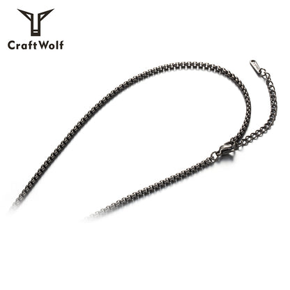 Craft Wolf Stainless Steel Jewelry Men Basketball Shape Necklace