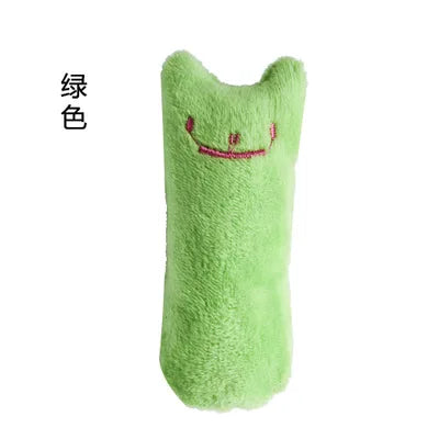 Teeth Grinding Catnip Toys Funny Interactive Plush Cat Toy Pet Kitten Chewing Vocal Toy Claws Thumb Bite Cat Mint for Cats