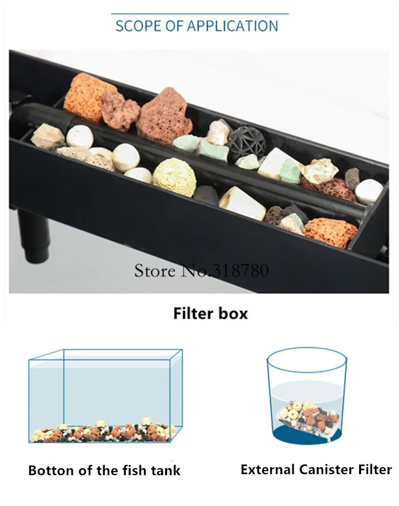 420G /Pack Aquarium Filter Media Activated Carbon Ceramic Rings Bio Balls Fish Tank Water Filter Material Aquarium Accessories