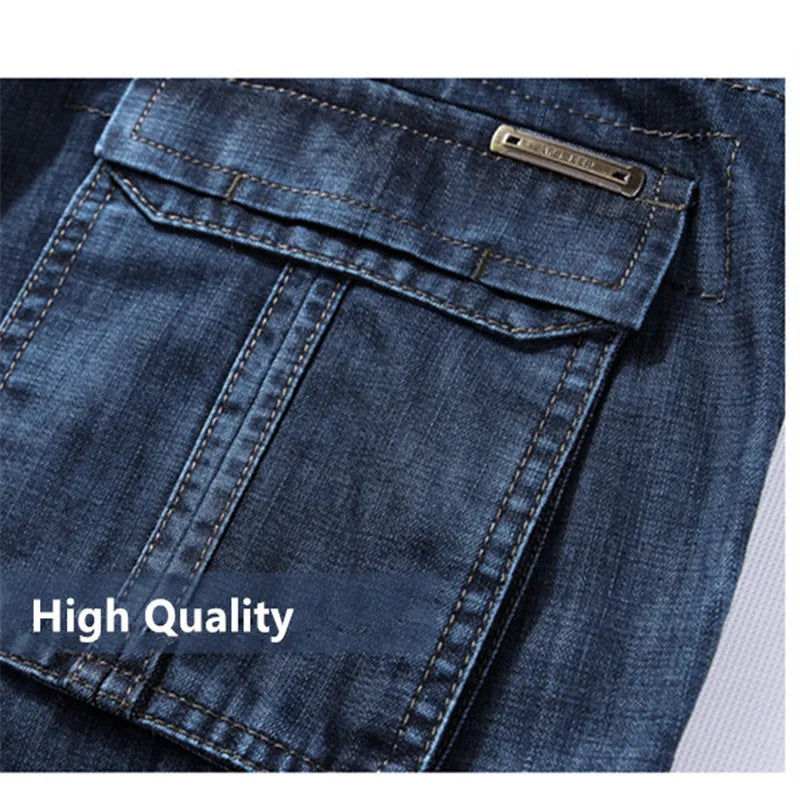Cargo Jeans Men Big Size 29-40 42 44  Casual Multi-Pocket Jeans Male Clothes  2023  Denim Jean Pants for Male Trousers