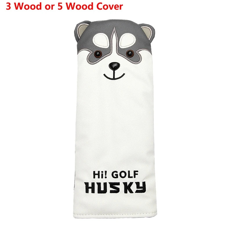 Lovely Husky Golf Driver Head Cover