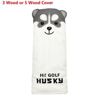 Lovely Husky Golf Driver Head Cover