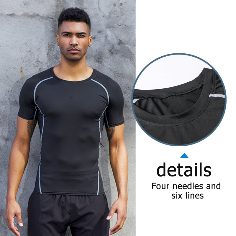 Custom Quality Design Spandex Compression Fitness Training Wear Basketball Sport Running Shirt
