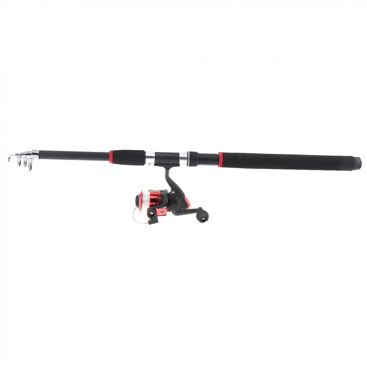 2.1m 2.7m 3m Fishing Rod Reel Line Combo Full Kits Spinning Reel Pole Set With Carp Fishing Lures Fishing Float Hooks Beads