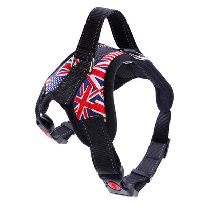 New Pets Dog Harness Vest Reflective Tape Breathable Mesh Pet Dogs Leash Harness S/M/L/Xl Dog Collar Accessories Dropship