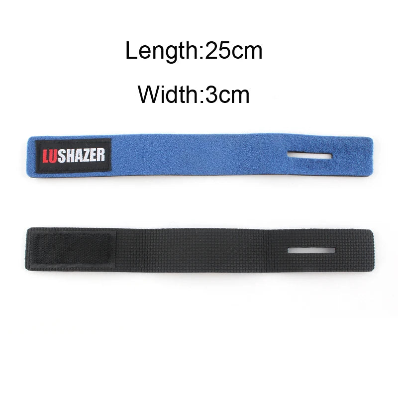 2pcs/Lot LUSHAZER Fishing Rod Tie Magic Fishing Tool Cable Tie Rod Strap Belt Tie Rod Fishing Accessories Suspenders
