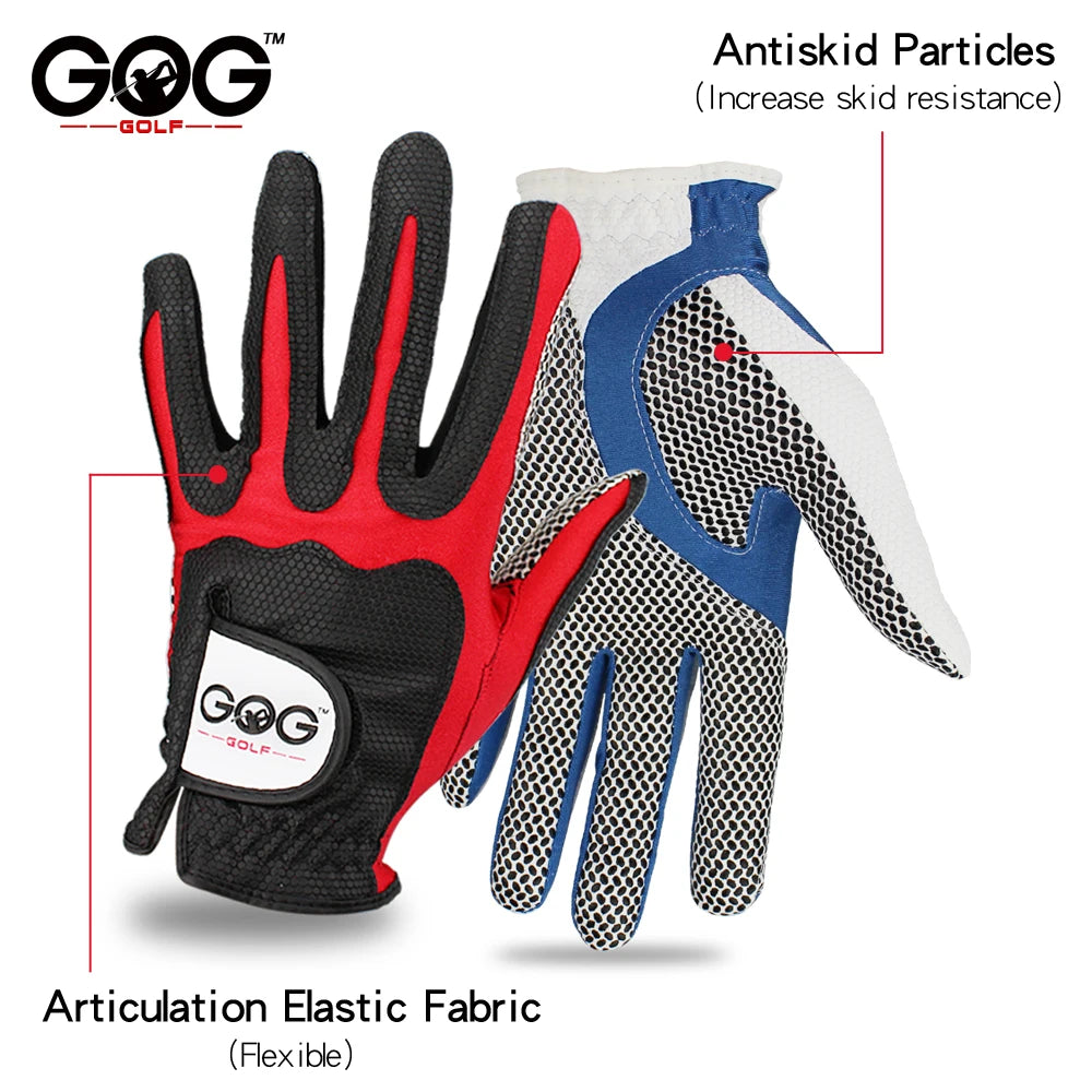 GOG Men's Gloves Golf Gloves Single Slip-Resistant Breathable Left Right Hand 1pcs Red Blue Yellow Green Sports Gloves Brand New