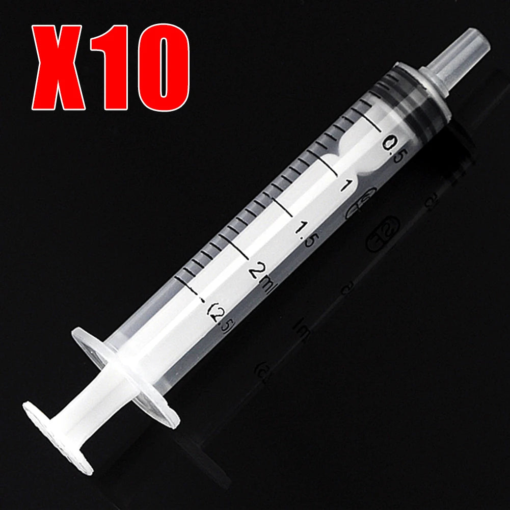 1ml 2.5ml 3ml 5ml 10ml 20ml 30ml 50ml 10Pcs Disposable Syringe Pet No Sterile Feeder Needle Glue Disposable Syringe