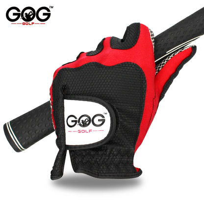 GOG Men's Gloves Golf Gloves Single Slip-Resistant Breathable Left Right Hand 1pcs Red Blue Yellow Green Sports Gloves Brand New