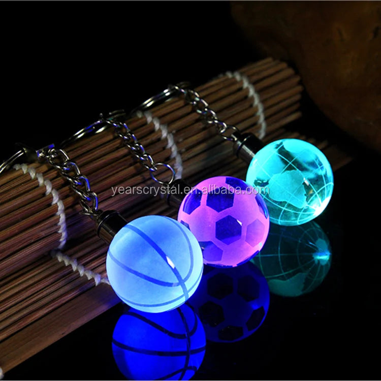 Factory Dropshipping Sport Crystal Basketball Keychain for Jewelry Gifts Men Basketball Keyring