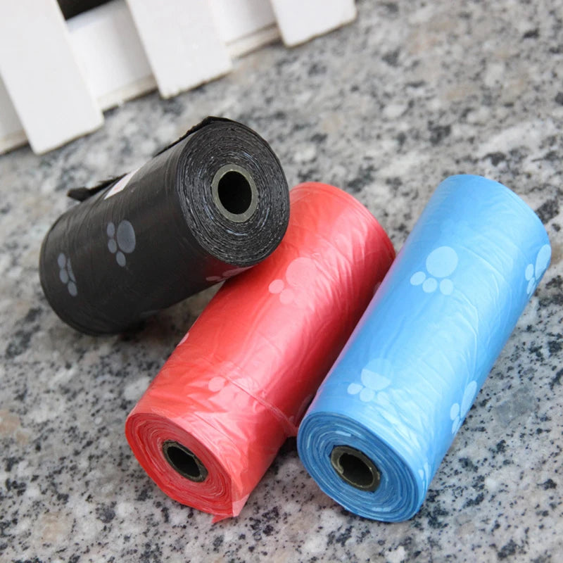 Biodegradable Pet Dog Poop Bag Zero Waste Dog Pooper Bags Paw Doggy Litter Poop Bag Dispenser Pets Products for Dogs
