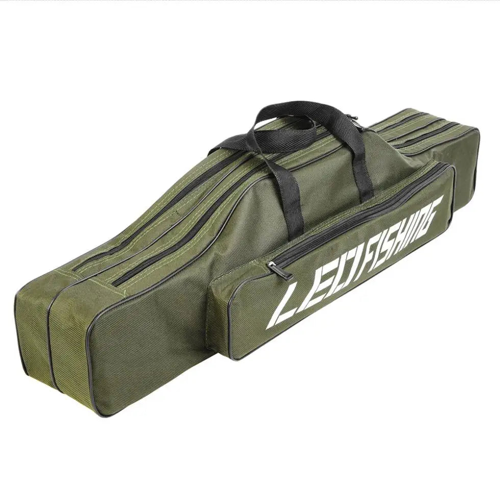 0.8m/1m/1.2m/1.5m Double Layer Large Capacity Fishing Rod Bags 600D Oxford Cloth Sea Fishing Tackle Foldable Package