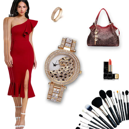 Women Quartz Watch Fashion Bling Casual Ladies Watch