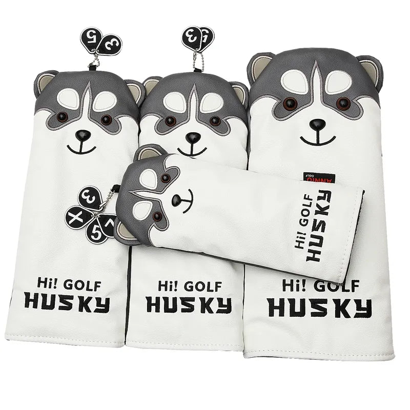Lovely Husky Golf Driver Head Cover