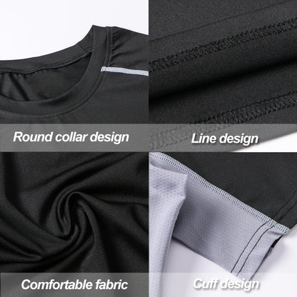 Custom Quality Design Spandex Compression Fitness Training Wear Basketball Sport Running Shirt