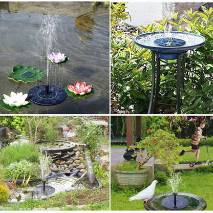 7V Solar Fountain Watering Kit Power Solar Pump Pool Pond Submersible Waterfall Floating Solar Panel Water Fountain for Garden