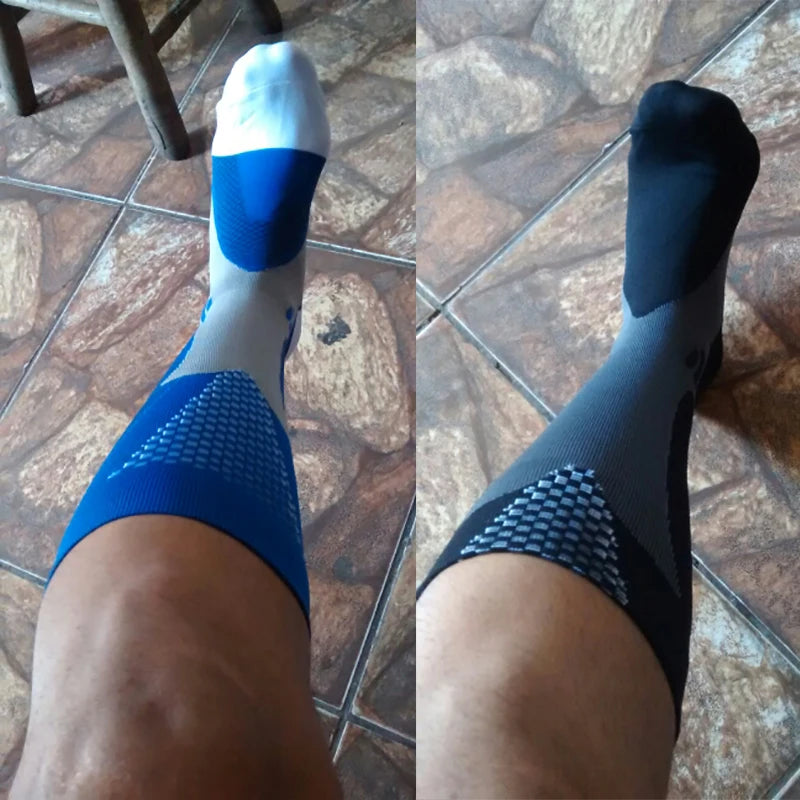 Brothock Compression Stockings Running Basketball Football Socks Nylon Anti-Swelling Stretch Outdoor Sports Compression Socks
