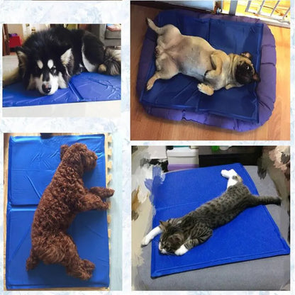 Pet Dog Cooling Mat Pet Ice Pad Teddy Mattress Cool Mat Bed Cat Cushion Summer Keep Cool Cat Cooling Dog Mat for Large Dogs XL