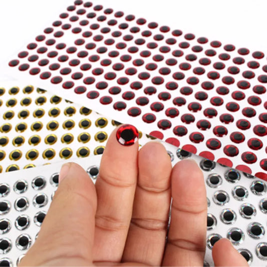 100pcs/Lot Fishing Lure Eyes Holographic 3D 3mm 4mm 5mm 6mm Simulation Fly Fishing Minnow Artificial Fish DIY Eye Fishing Tackle
