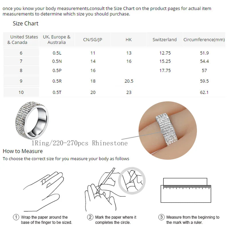 Chanfar High Quality Crystal Stainless Steel Ring Multicolor Women Elegant Finger Love Wedding Engagement Ring for Women Jewelry