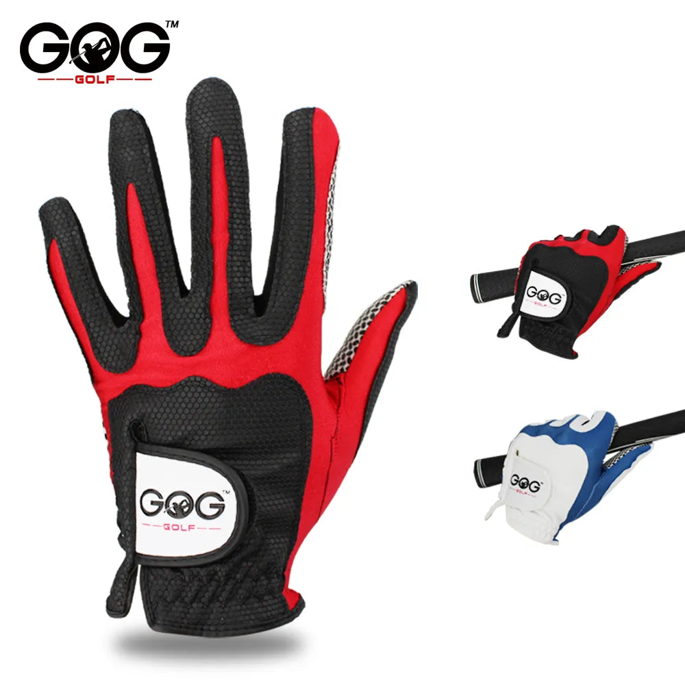 GOG Men's Gloves Golf Gloves Single Slip-Resistant Breathable Left Right Hand 1pcs Red Blue Yellow Green Sports Gloves Brand New