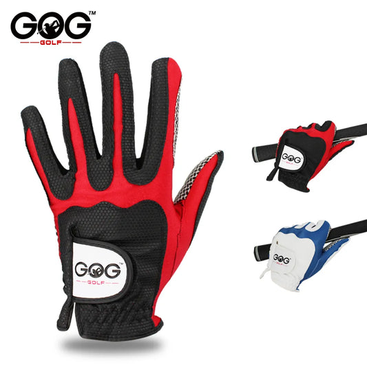 GOG Men's Gloves Golf Gloves Single Slip-Resistant Breathable Left Right Hand 1pcs Red Blue Yellow Green Sports Gloves Brand New