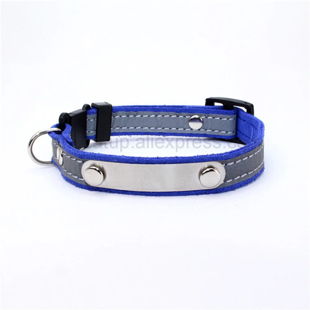 3 In1 Engraved Cat Collar Reflective Kitten ID Tag Phone Number Nameplate Puppy Collar Charms Small Dog Chain Medium Pet ID Tag