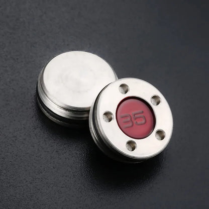 New Custom Red Sliver Number Weights for Scotty P