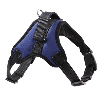 New Pets Dog Harness Vest Reflective Tape Breathable Mesh Pet Dogs Leash Harness S/M/L/Xl Dog Collar Accessories Dropship