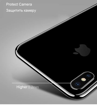 Clear Silicone Soft Case for iPhone XS Max XR X 15 14 13 12 11 Pro Mini 7 8 Plus 5 6 S SE 2020 Mobile Phone Cover TPU Back Shell
