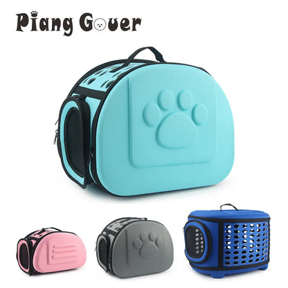 Pure Color Pet Carrier Bag Portable Outdoor Cat Foldable Dog Travel Pet Bag Puppy Carrying Shoulder Dog Bags