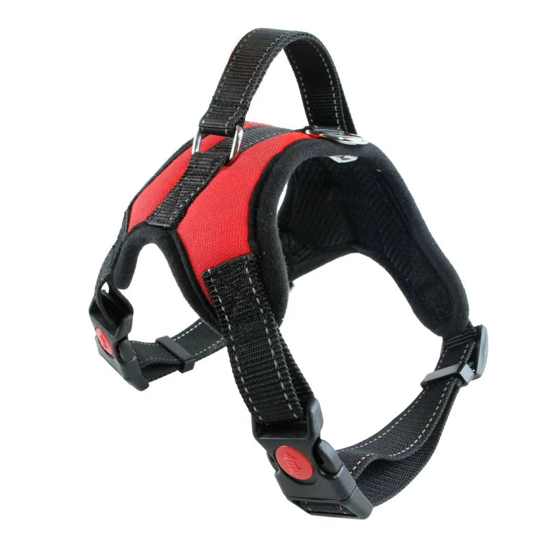 New Pets Dog Harness Vest Reflective Tape Breathable Mesh Pet Dogs Leash Harness S/M/L/Xl Dog Collar Accessories Dropship