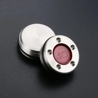 New Custom Red Sliver Number Weights for Scotty P