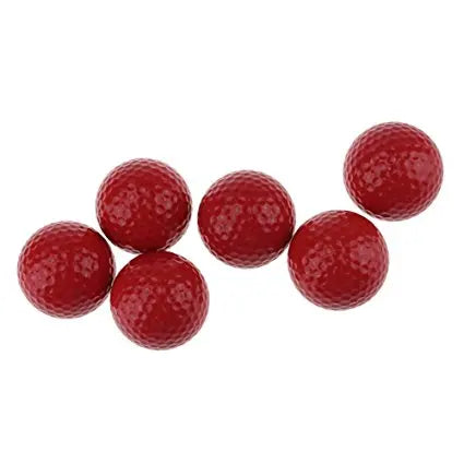 CRESTGOLF 6pcs/Pack Colorful Mini Golf Balls Two Piece Golf Practice Balls Training Golf Pelotas