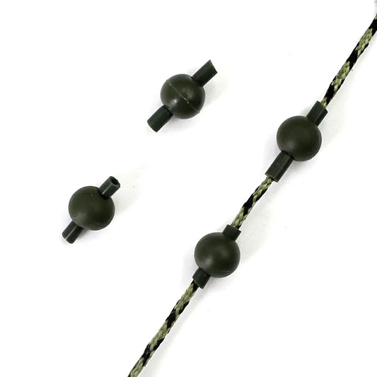 100PCS Carp Fishing Tackle Kit Shock Beads Silicone Rig Tube Tubing Carp Fishing Hair Rig Heli Rig Material Accessories for Carp