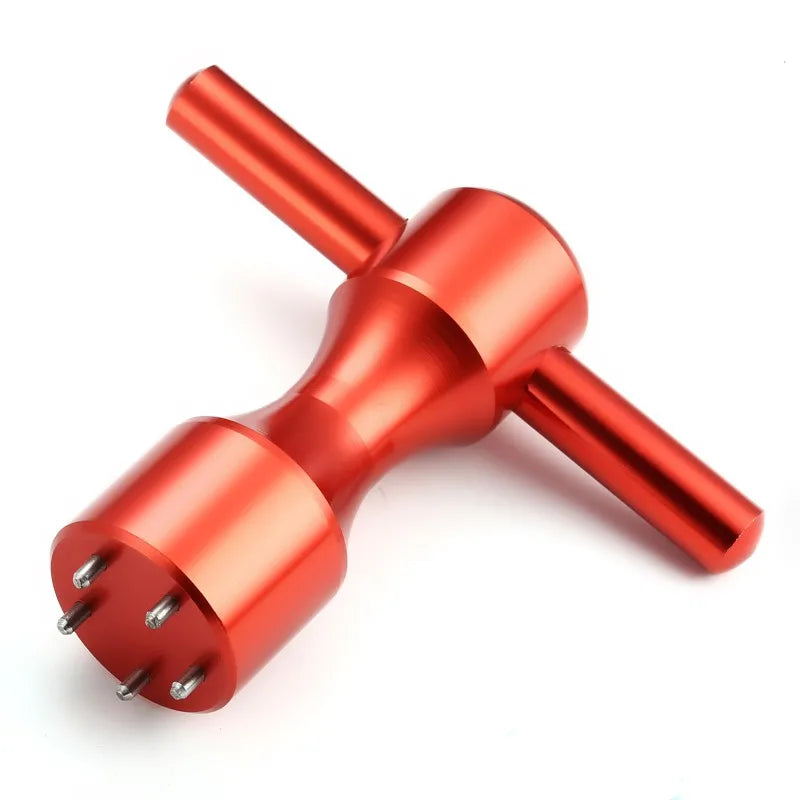 New Custom Red Sliver Number Weights for Scotty P
