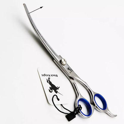 Pet Scissors 7" Cutting Curved Pet Grooming Scissors Professional Shears Salon Barber Using Dogs & Cats