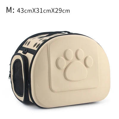 Pure Color Pet Carrier Bag Portable Outdoor Cat Foldable Dog Travel Pet Bag Puppy Carrying Shoulder Dog Bags