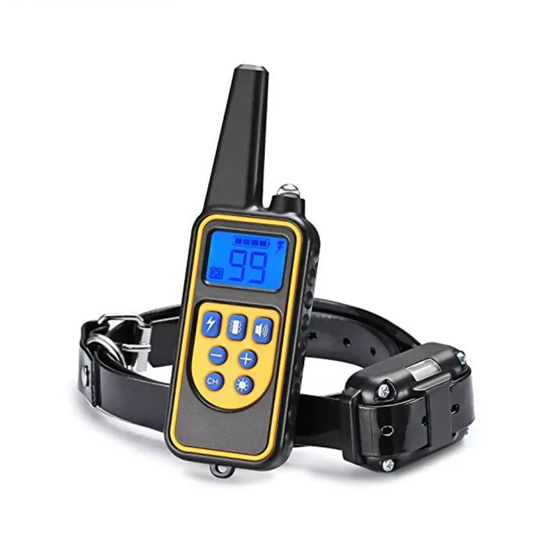 Rechargeable Waterproof Electronic Dog Training Collar Stop Barking LCD Display 800m Remote Electronic Shock Training Collars