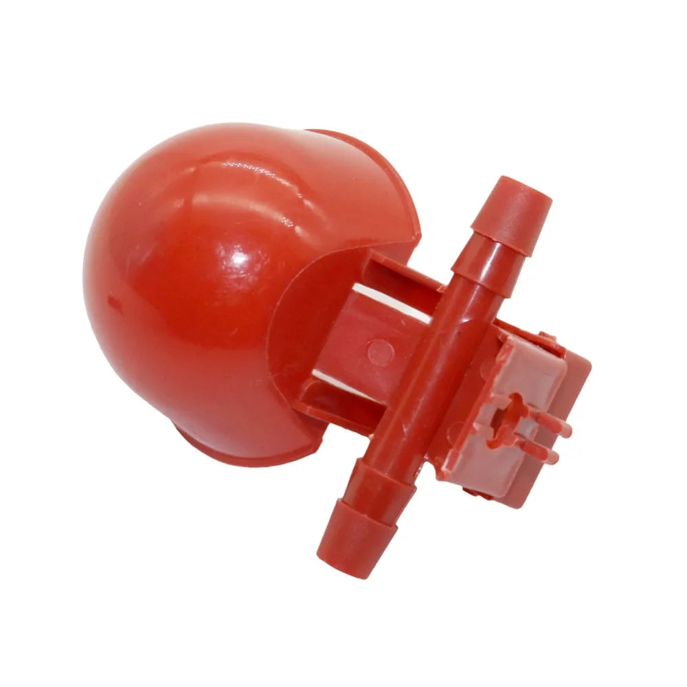 5 Pcs Chicken Drinking Cups Quail Waterer Bowls Bird Red Glass Animal Husbandry Tools Automatic Bird Coop Feeder Drinking Cups