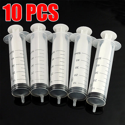 1ml 2.5ml 3ml 5ml 10ml 20ml 30ml 50ml 10Pcs Disposable Syringe Pet No Sterile Feeder Needle Glue Disposable Syringe