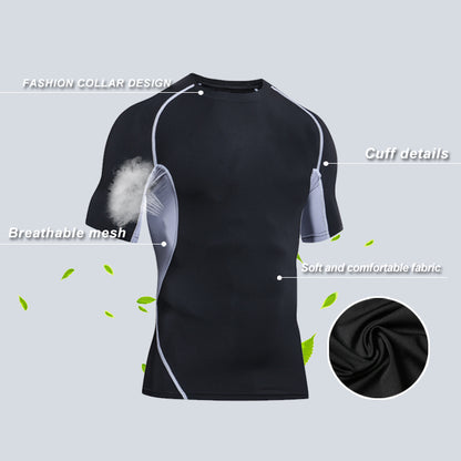 Custom Quality Design Spandex Compression Fitness Training Wear Basketball Sport Running Shirt