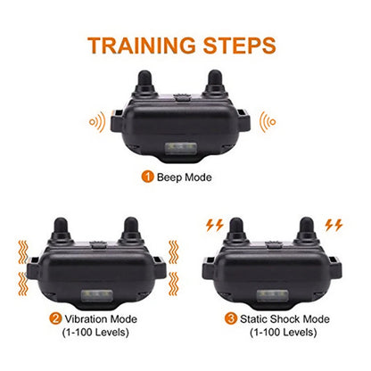 Rechargeable Waterproof Electronic Dog Training Collar Stop Barking LCD Display 800m Remote Electronic Shock Training Collars
