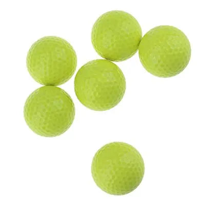 CRESTGOLF 6pcs/Pack Colorful Mini Golf Balls Two Piece Golf Practice Balls Training Golf Pelotas