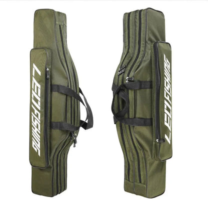 0.8m/1m/1.2m/1.5m Double Layer Large Capacity Fishing Rod Bags 600D Oxford Cloth Sea Fishing Tackle Foldable Package