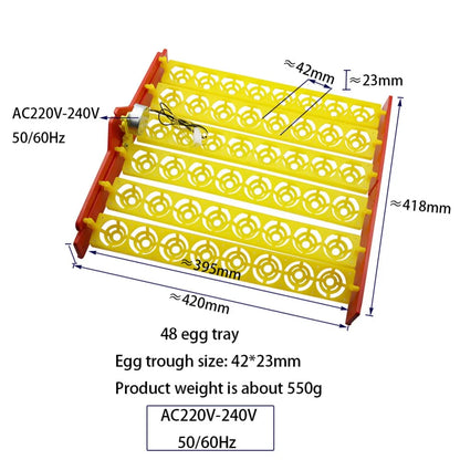 Incubator Motor or Egg Tray 56/48/36/24 Eggs Positions Motor Size 220V OR 110V Optional Farm Poultry Hatching Device 1 Pcs / Lot