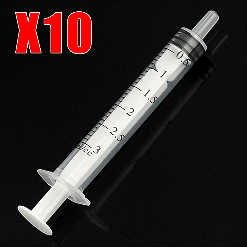 1ml 2.5ml 3ml 5ml 10ml 20ml 30ml 50ml 10Pcs Disposable Syringe Pet No Sterile Feeder Needle Glue Disposable Syringe