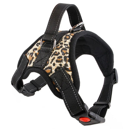 New Pets Dog Harness Vest Reflective Tape Breathable Mesh Pet Dogs Leash Harness S/M/L/Xl Dog Collar Accessories Dropship
