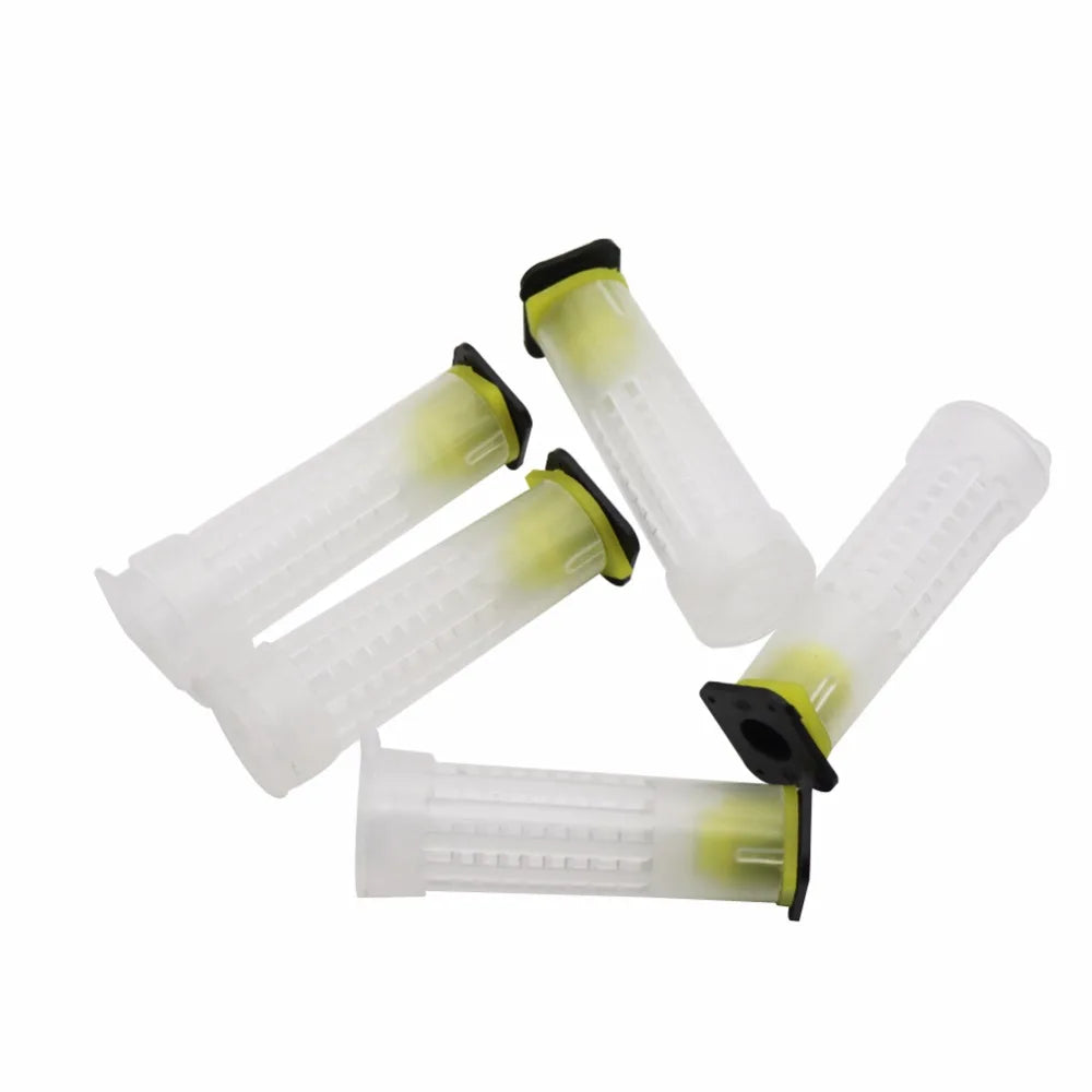 100 Sets Bee Equipment Queen Cage 7.6cm 2.6cm Diameter the New Beekeeping Equipment Insects Tools Wholesale Bee Feeder
