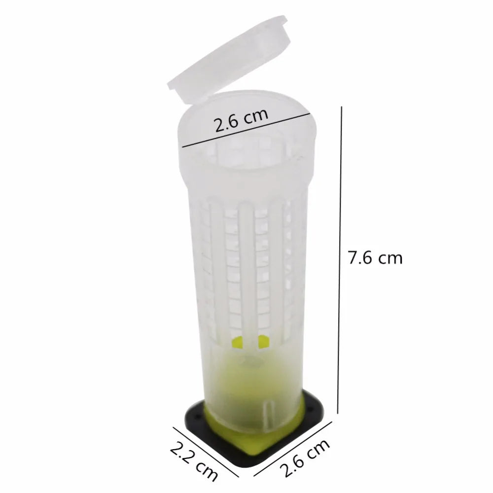 100 Sets Bee Equipment Queen Cage 7.6cm 2.6cm Diameter the New Beekeeping Equipment Insects Tools Wholesale Bee Feeder
